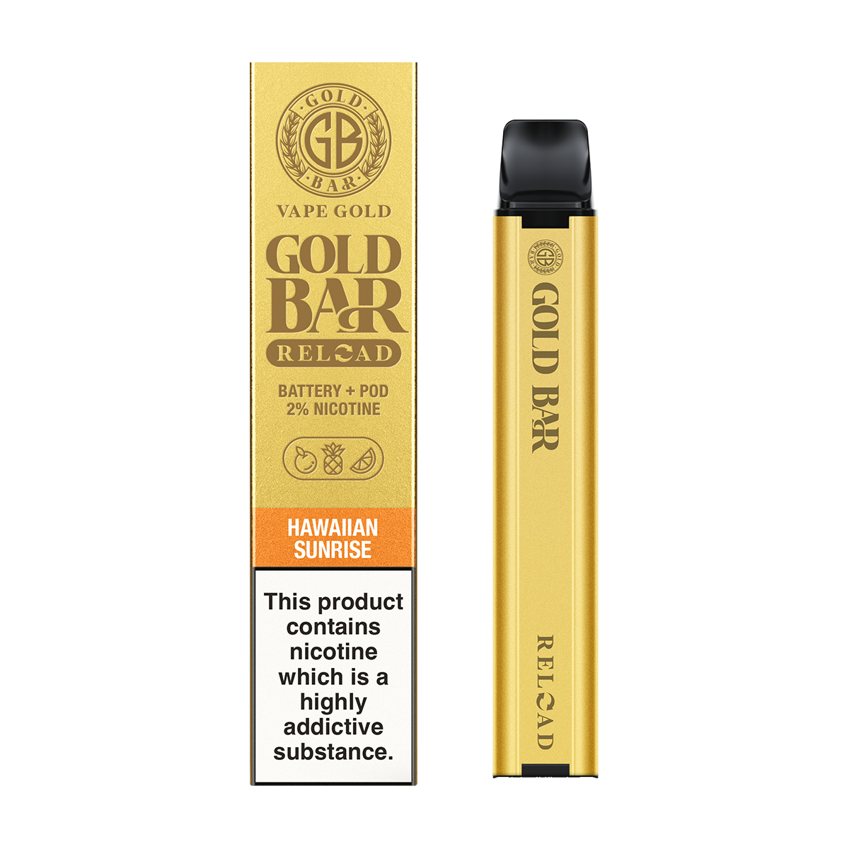 Hawaiian Sunrise Gold Bar Reload Prefilled Pod Kit