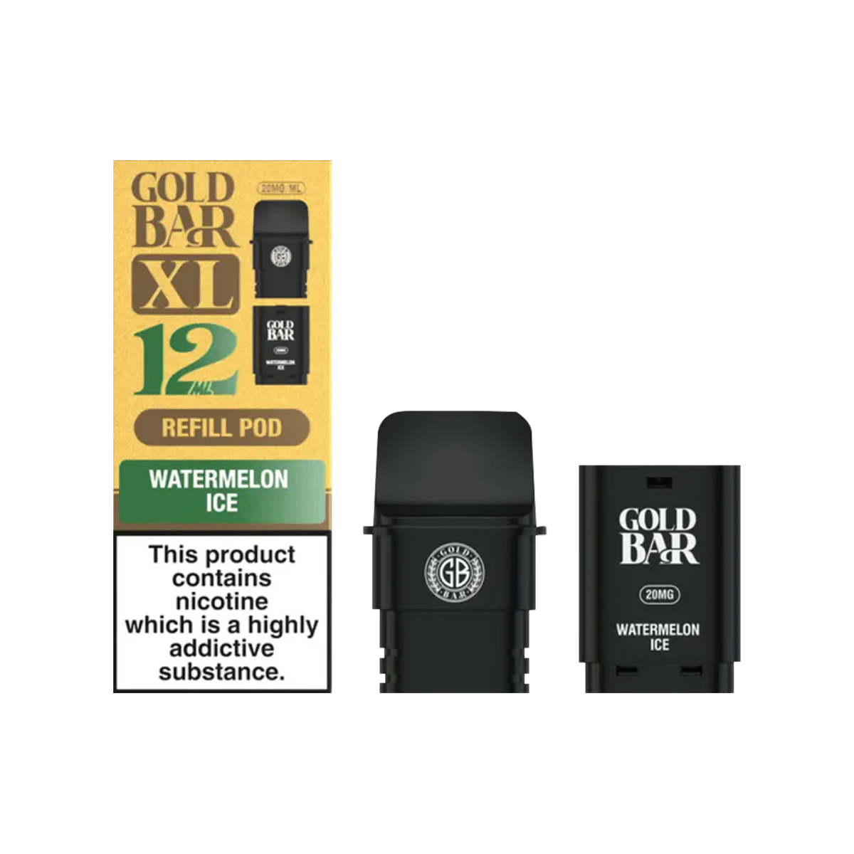 Watermelon Ice Gold Bar XL Refill Pack | Isle of Vapes