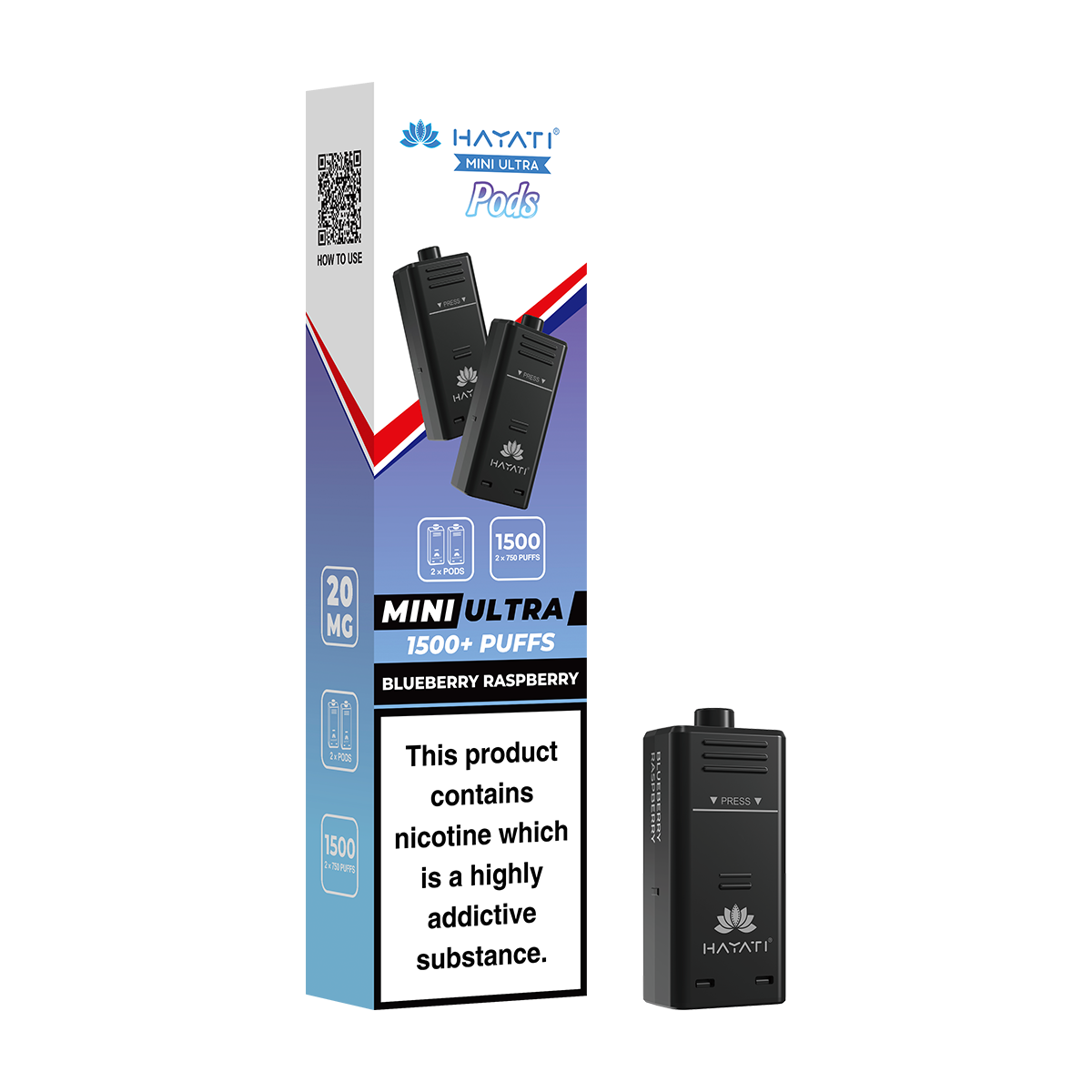 Blueberry Raspberry Hayati Mini Ultra Refill Pack | Isle of Vapes
