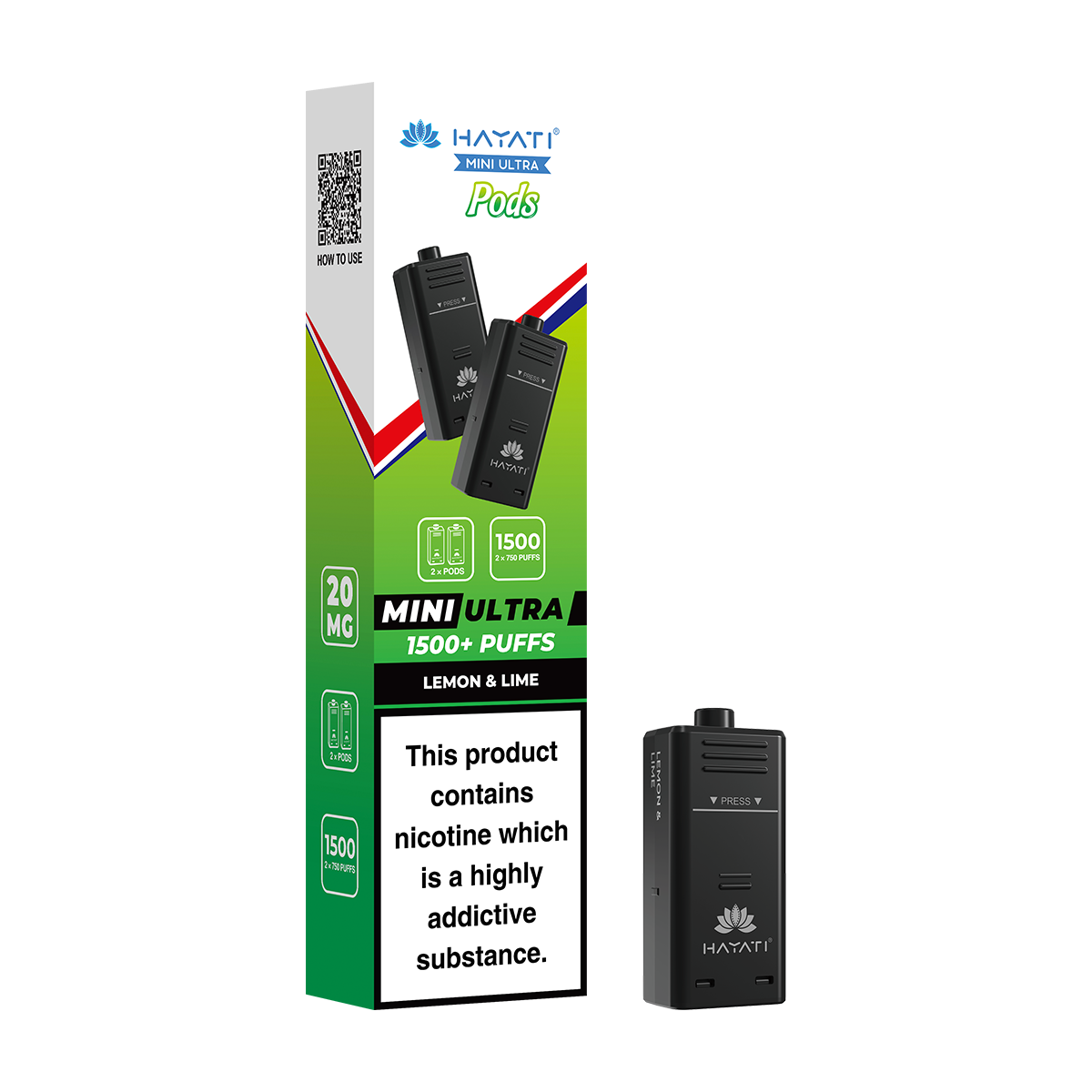 Lemon & Lime Hayati Mini Ultra Refill Pack | Isle of Vapes