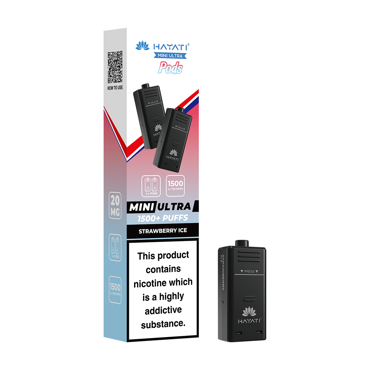 Strawberry Ice Hayati Mini Ultra Refill Pack | Isle of Vapes