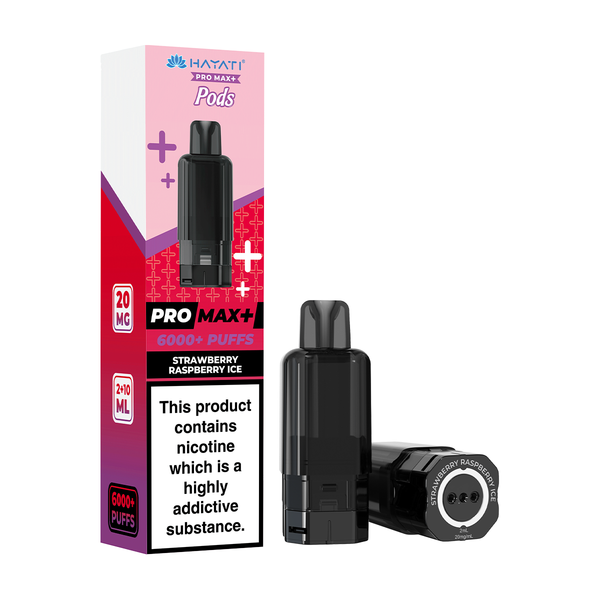 Strawberry Raspberry Ice Hayati Pro Max+ Refill Pack