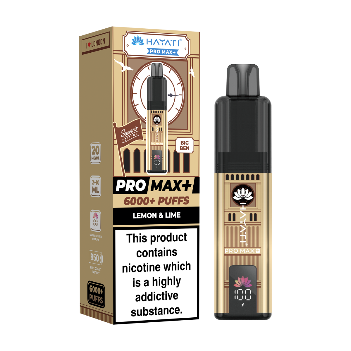 Hayati Pro Max Plus 6000 London Souvenir Edition