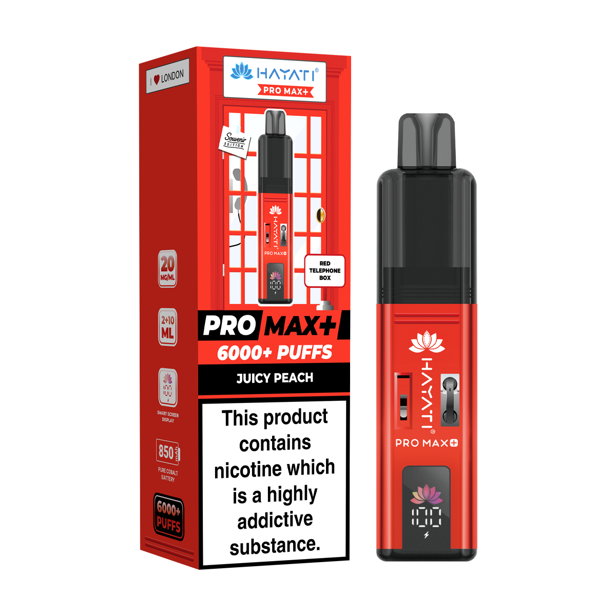 Hayati Pro Max Plus 6000 London Souvenir Edition