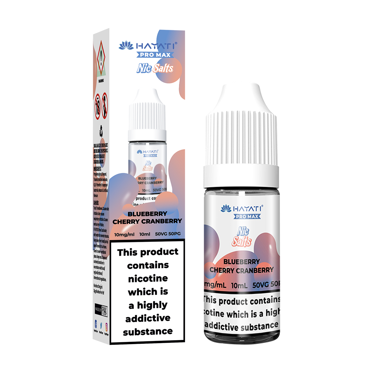 Blueberry Cherry Cranberry Nic Salt by Hayati Pro Max 10ml