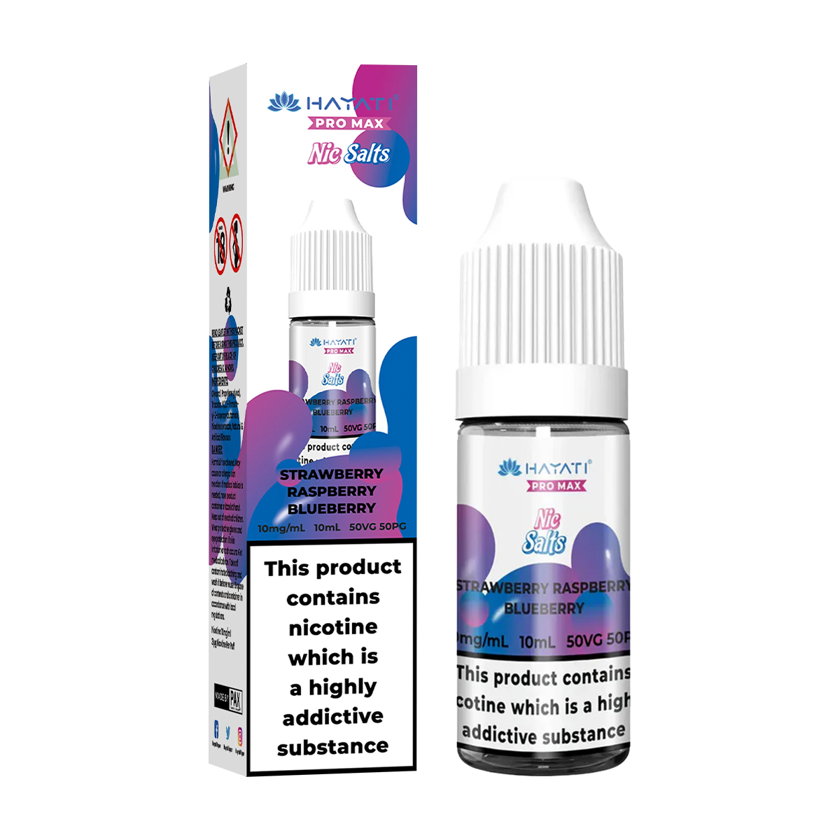 Strawberry Raspberry Blueberry Nic Salt by Hayati Pro Max 10ml