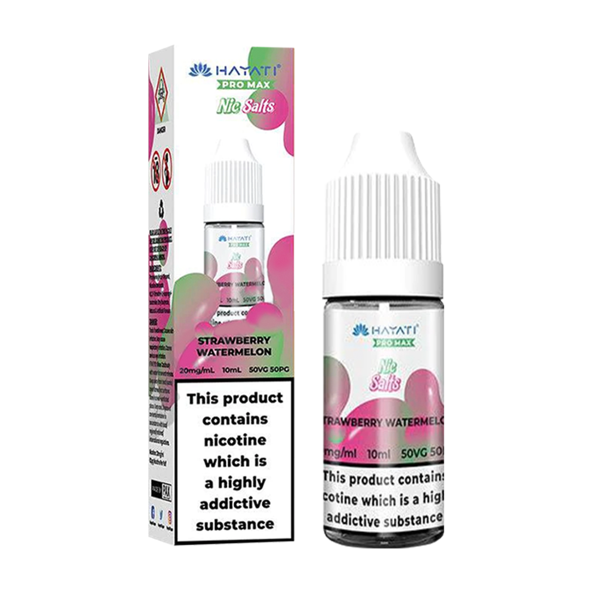 Strawberry Watermelon Nic Salt by Hayati Pro Max 10ml | Isle of Vapes