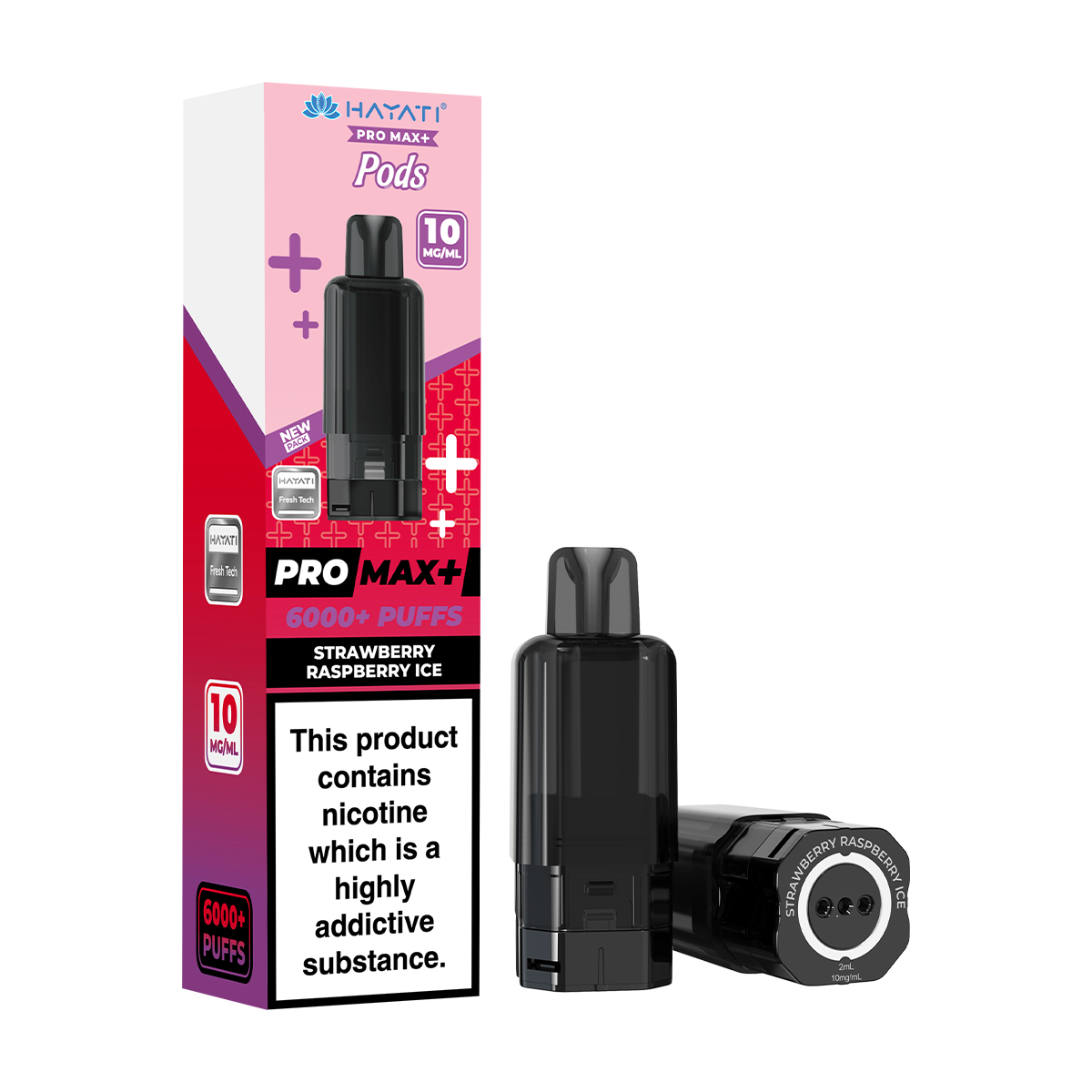 Strawberry Raspberry Ice Hayati Pro Max+ Refill Pack | Isle of Vapes