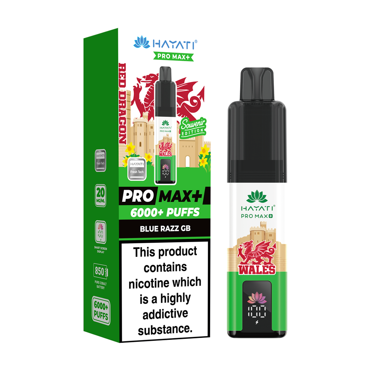 Hayati Pro Max Plus 6000 Wales Souvenir Edition
