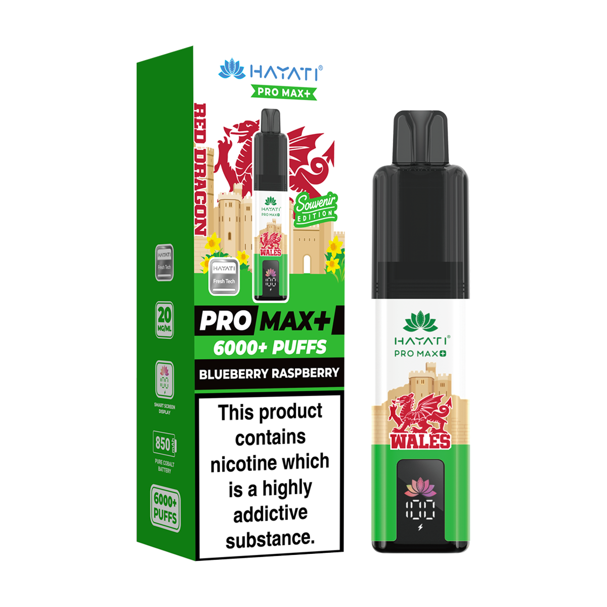 Hayati Pro Max Plus 6000 Wales Souvenir Edition