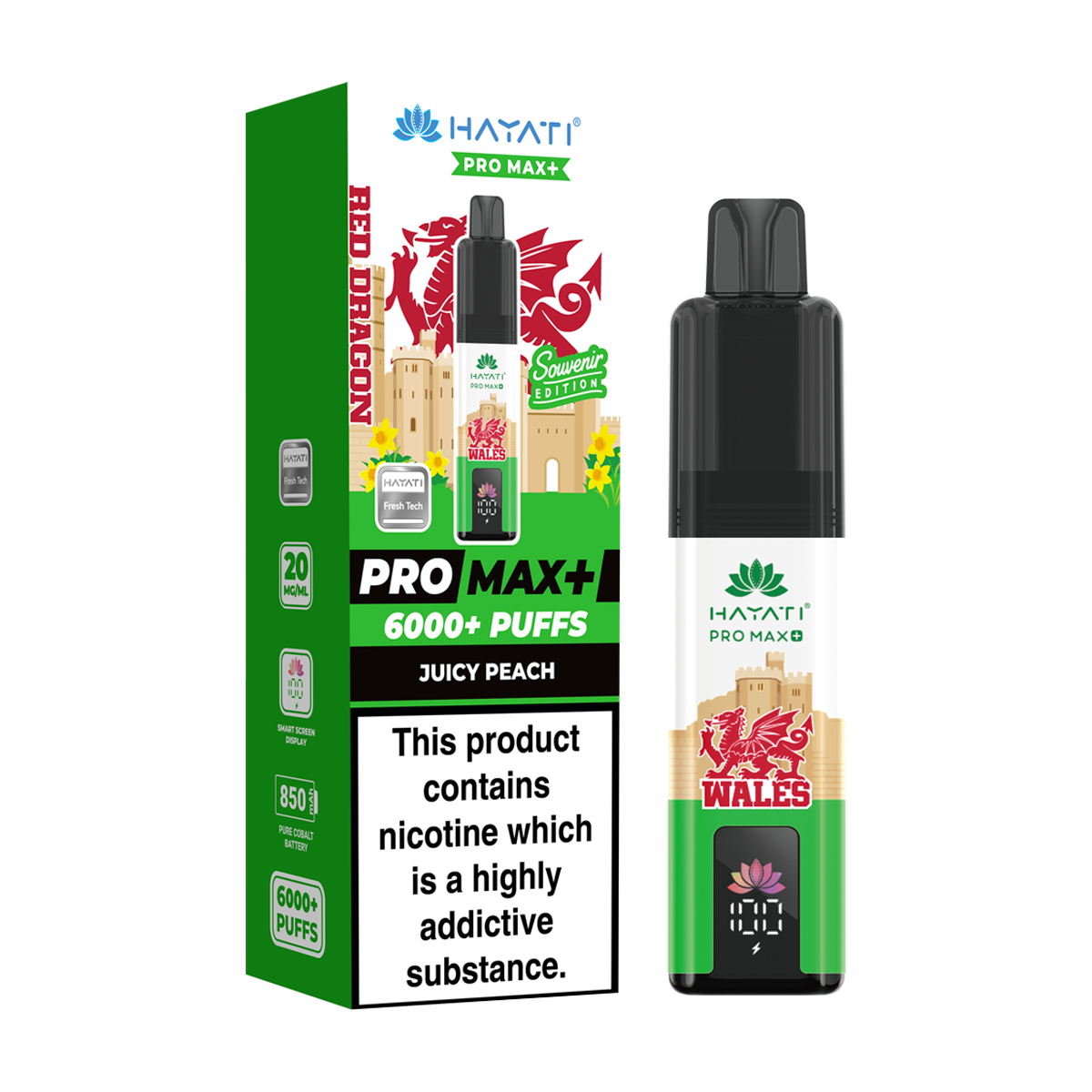 Hayati Pro Max Plus 6000 Wales Souvenir Edition
