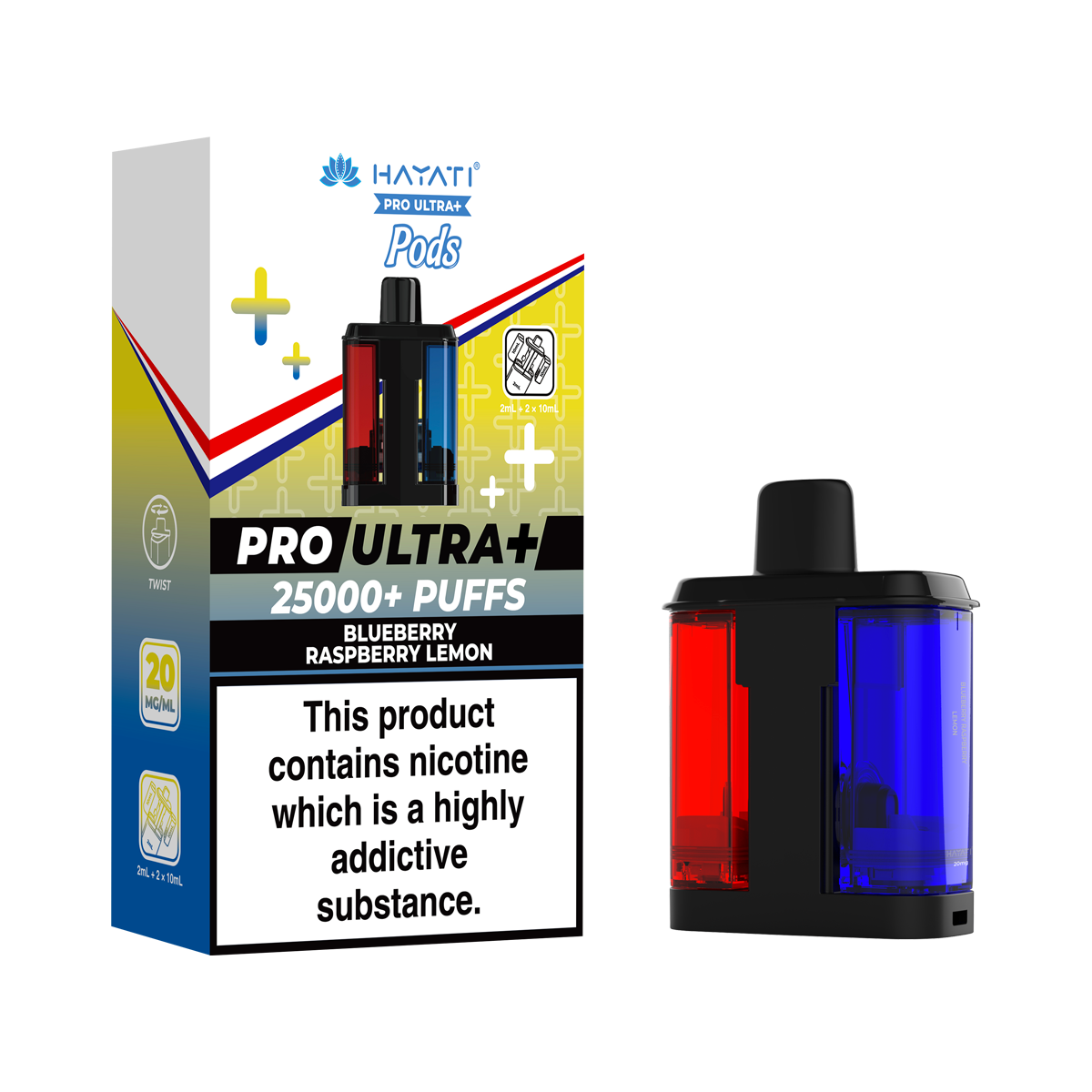 Blueberry Raspberry Lemon Hayati Pro Ultra Plus Refill Pack