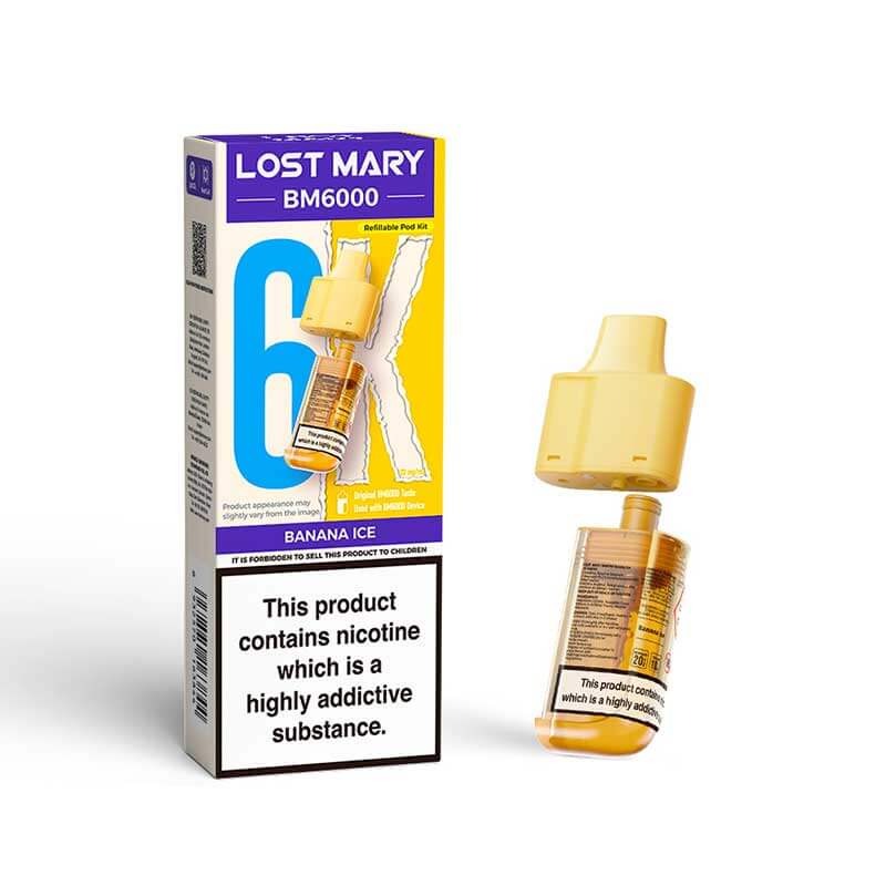 Banana Ice Lost Mary BM600 Prefilled Pods