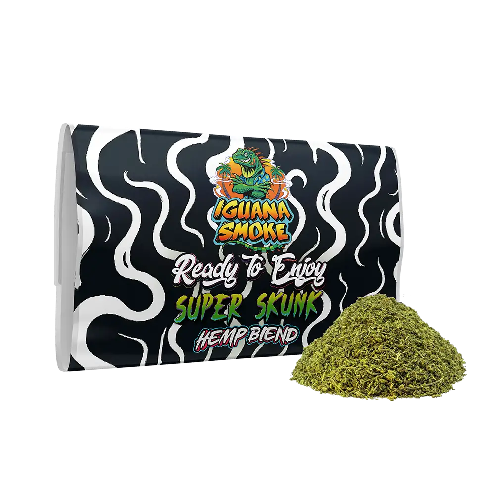 Iguana Smoke Hemp Blend Pouch - Super Skunk