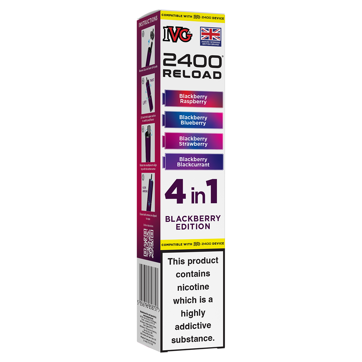 Blackberry Edition IVG 2400 Refill Pods | Isle of Vapes
