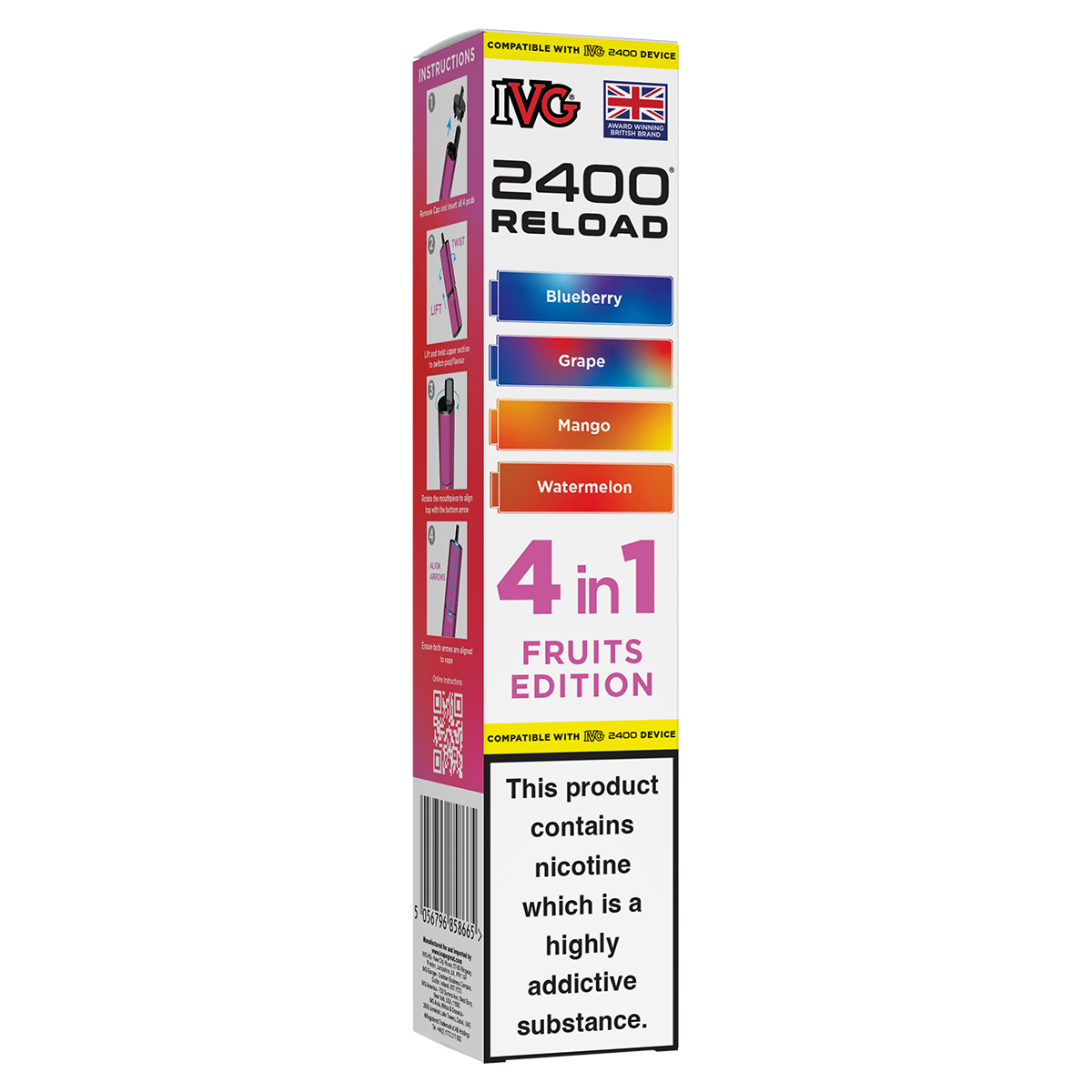 Fruits Edition IVG 2400 Refill Pods | Isle of Vapes