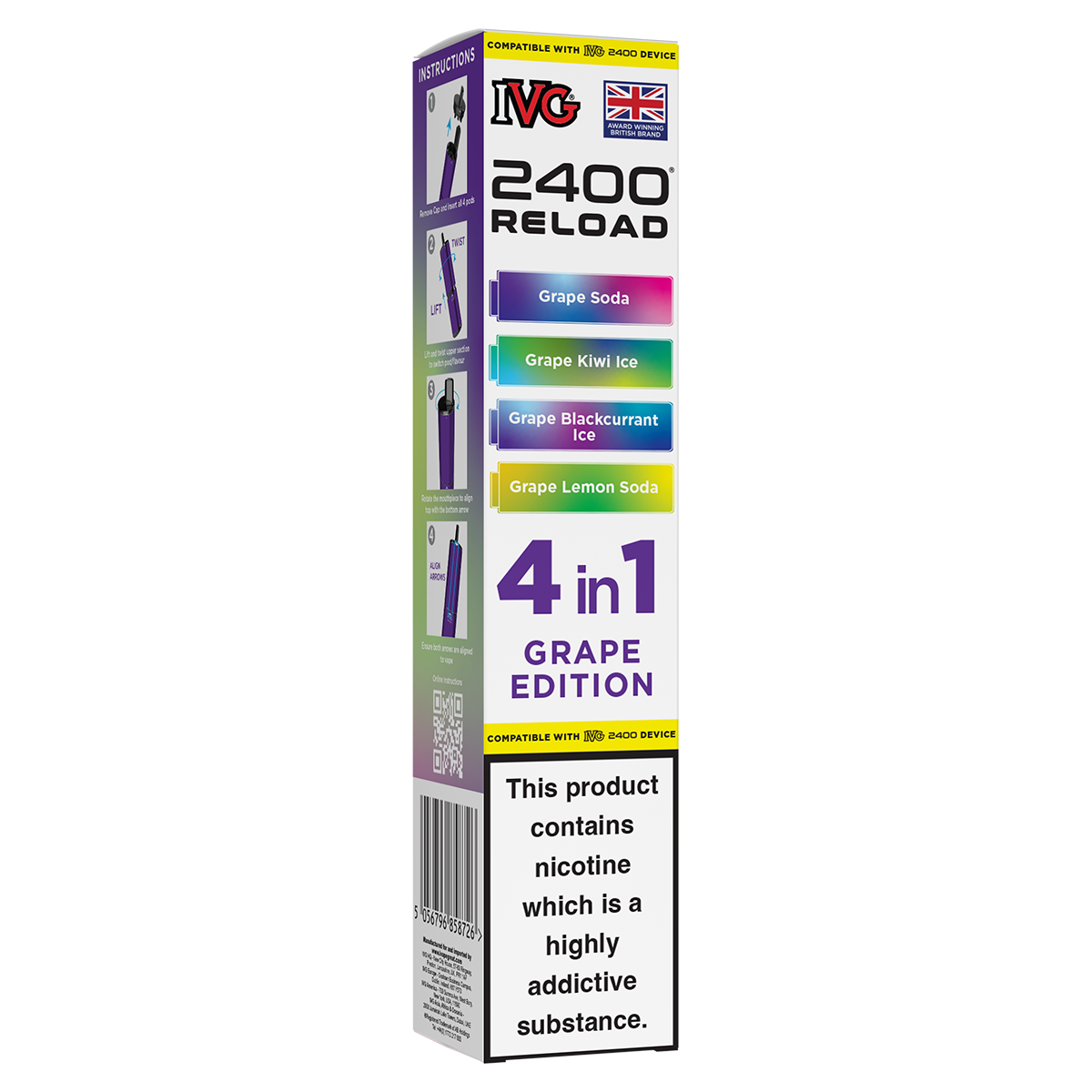Grape Edition IVG 2400 Refill Pods | Isle of Vapes