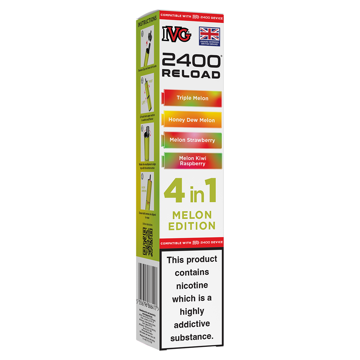 Melon Edition IVG 2400 Refill Pods | Isle of Vapes