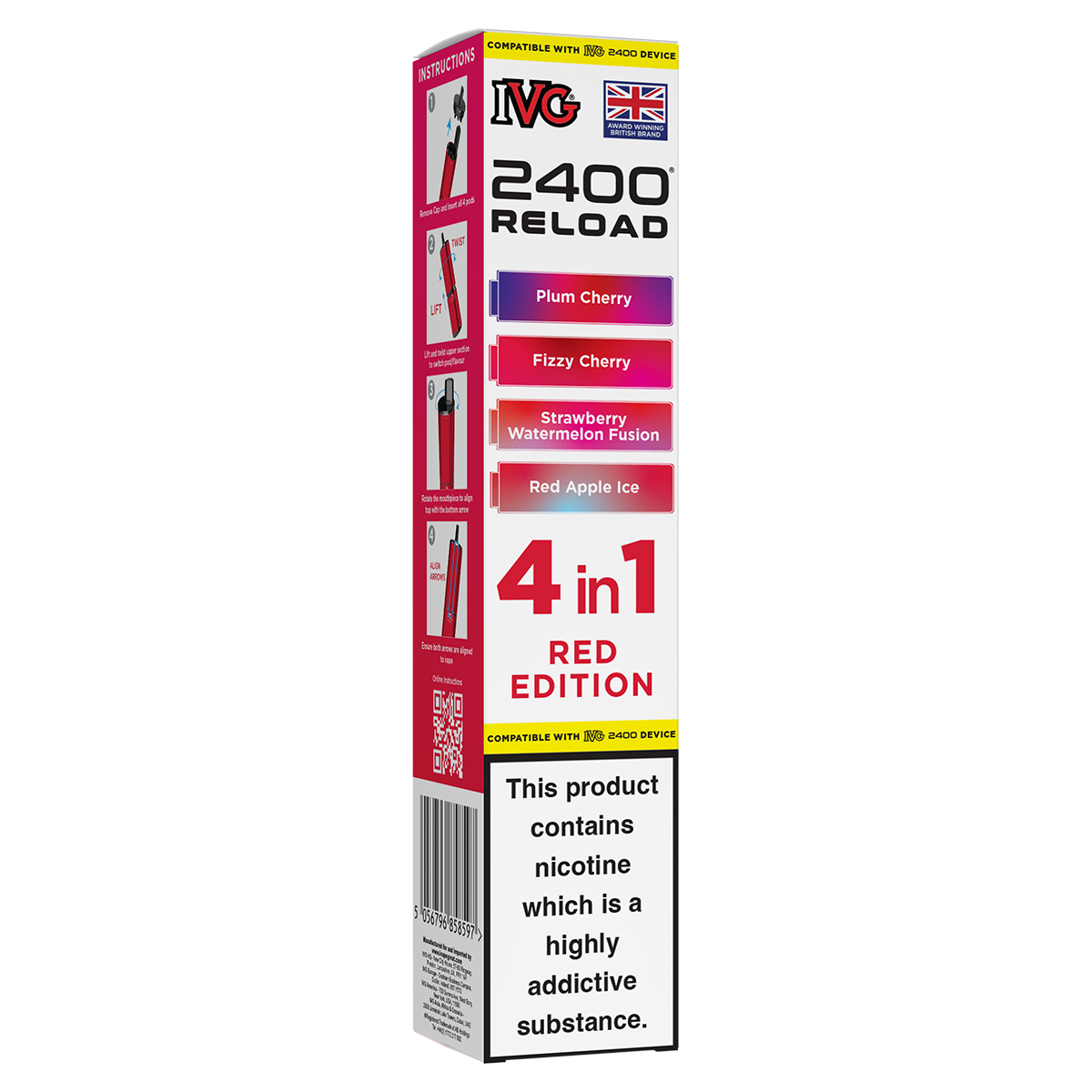Red Edition IVG 2400 Refill Pods | Isle of Vapes