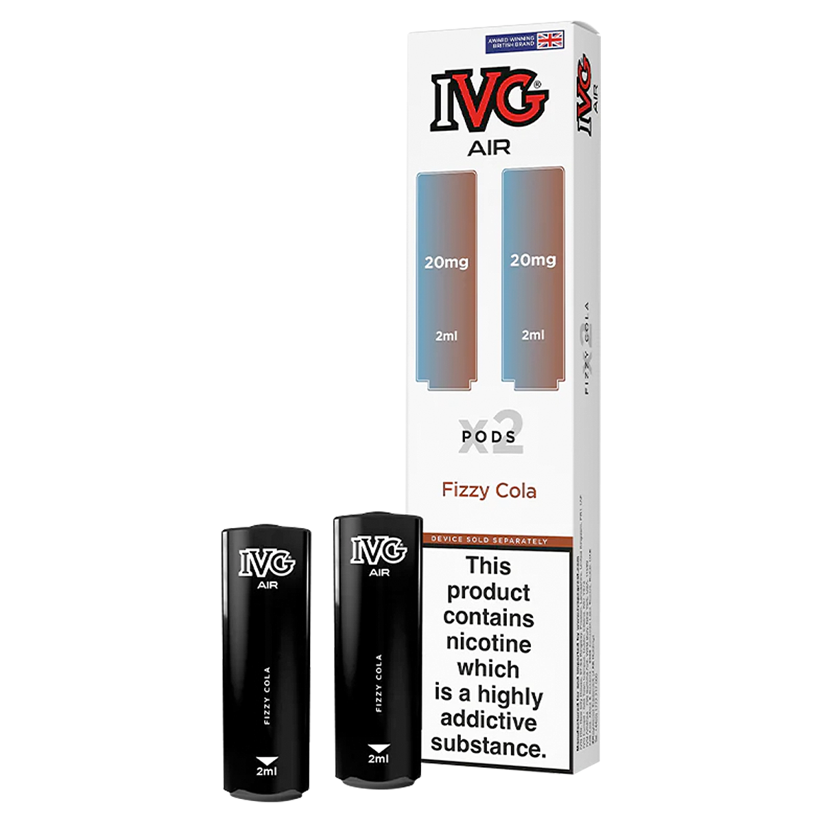 Fizzy Cola IVG Air Replacement Pods | Isle of Vapes