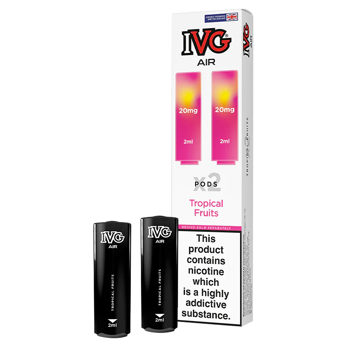 Tropical Fruits IVG Air Replacement Pods | Isle of Vapes