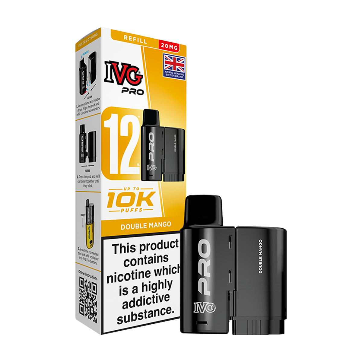Double Mango IVG Pro 12 Refill Pack