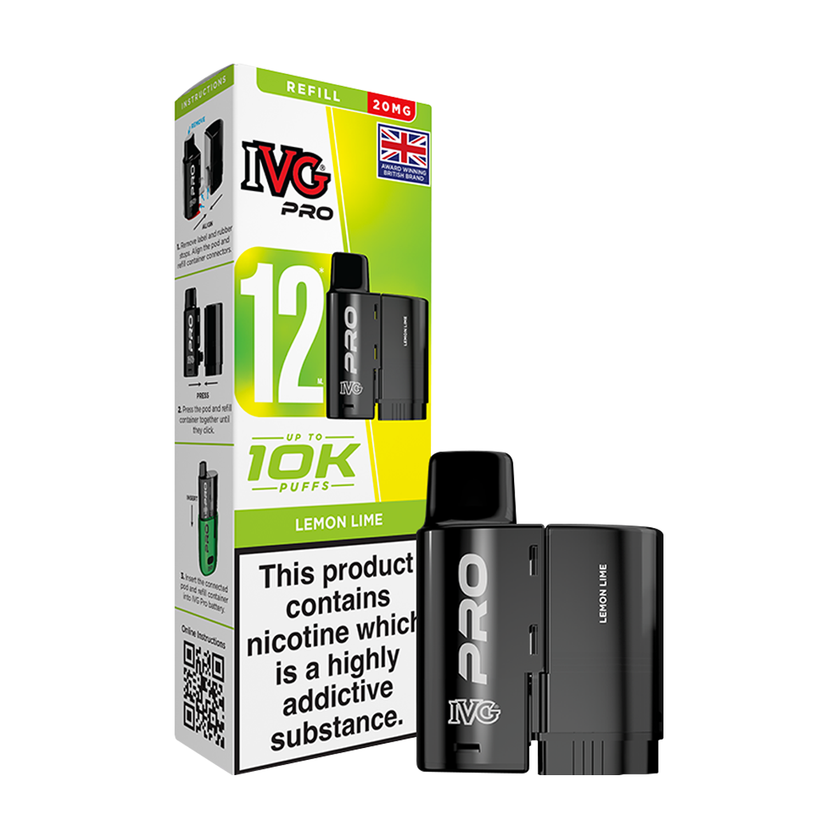 Lemon Lime IVG Pro 12 Refill Pack