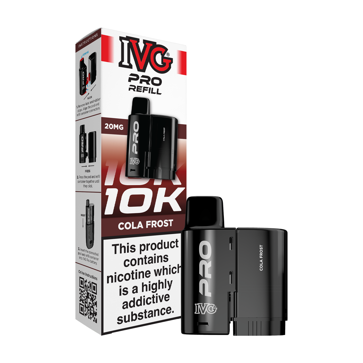 Cola Frost IVG Pro 12 Refill Pack | Isle of Vapes