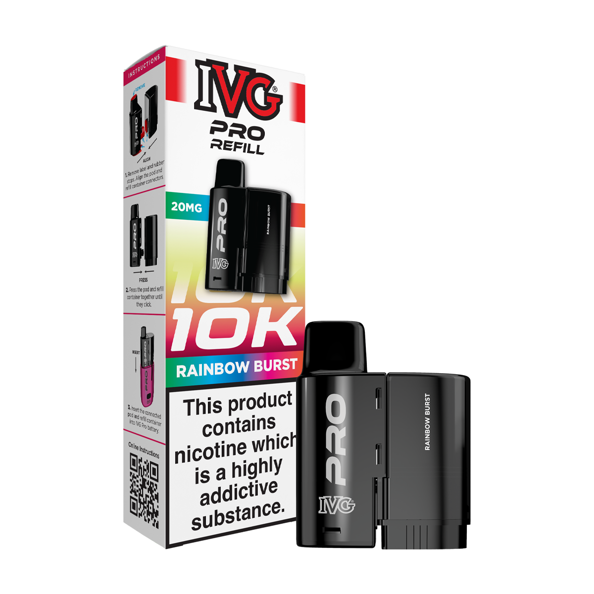 Rainbow Burst IVG Pro 12 Refill Pack