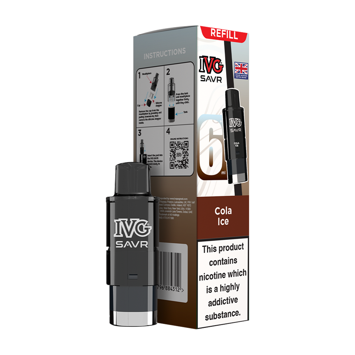 Cola Ice IVG SAVR Refill Pack