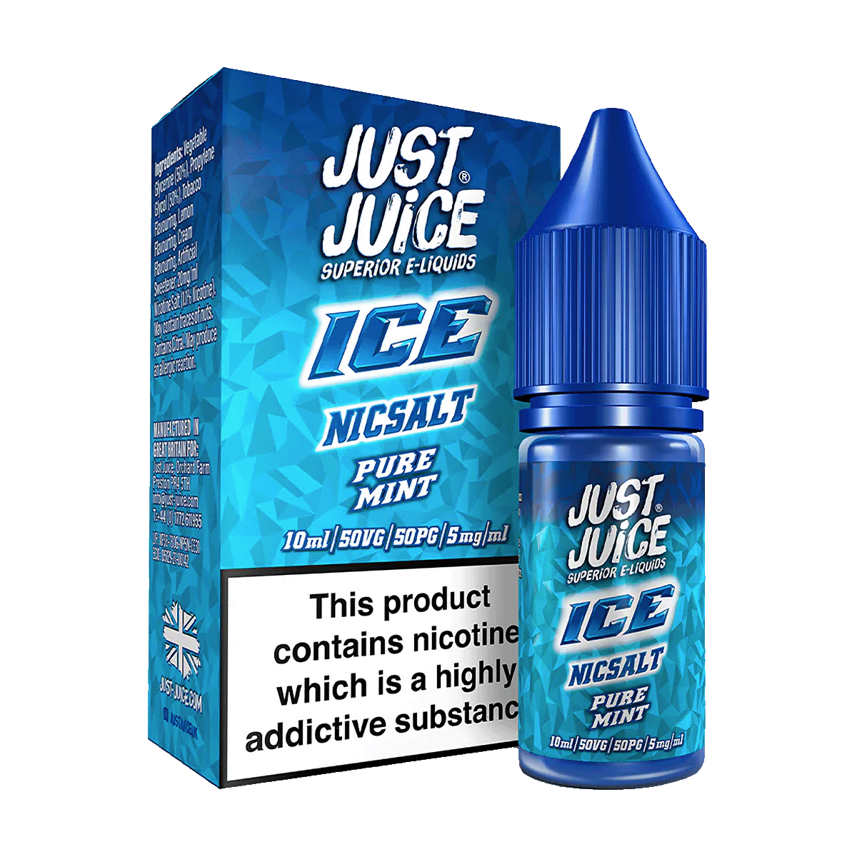 Pure Mint Ice Nic Salt by Just Juice | Isle of Vapes