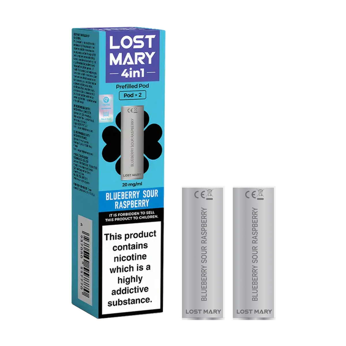 Blueberry Sour Raspberry Lost Mary 4in1 Pods | Isle of Vapes
