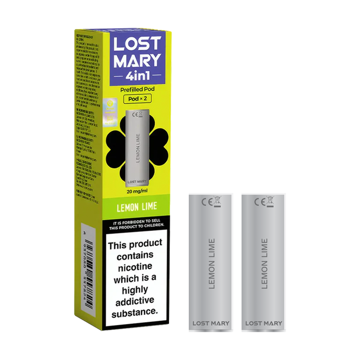 Lemon Lime Lost Mary 4in1 Pods | Isle of Vapes
