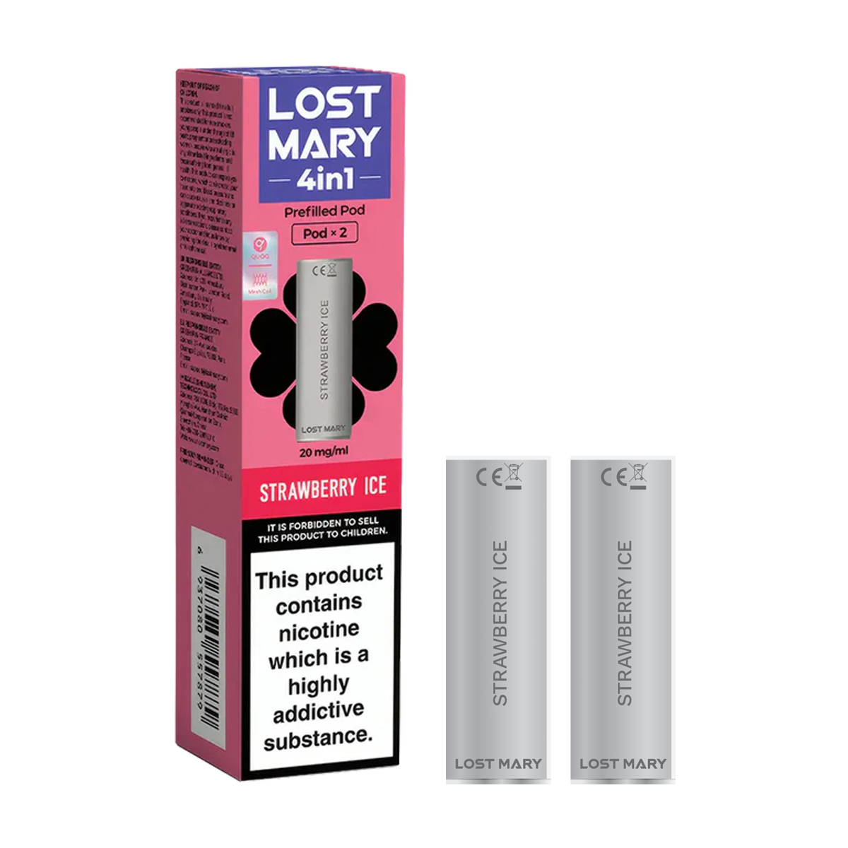 Strawberry Ice Lost Mary 4in1 Pods | Isle of Vapes