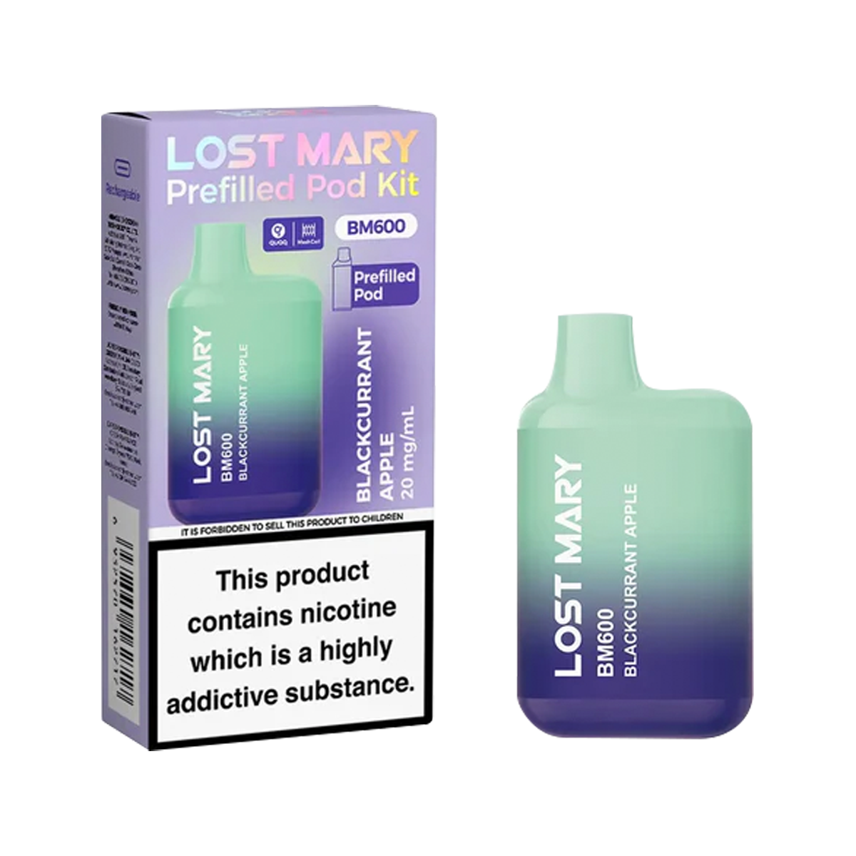 Lost Mary BM600 Prefilled Pod Kit | Isle of Vapes