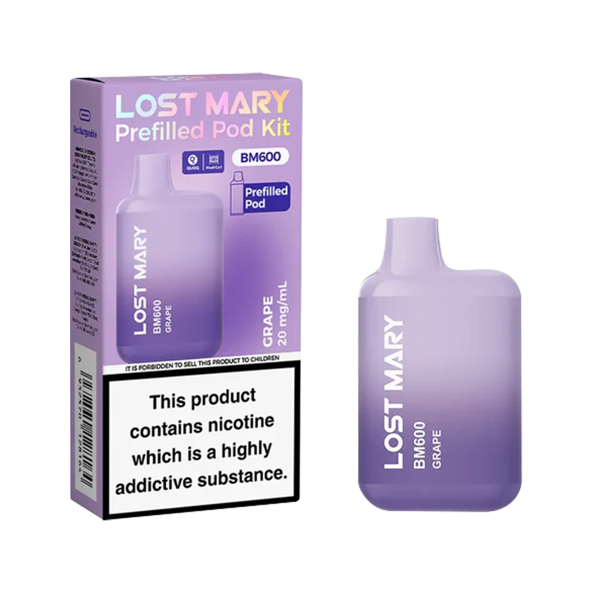 Lost Mary BM600 Prefilled Pod Kit | Isle of Vapes