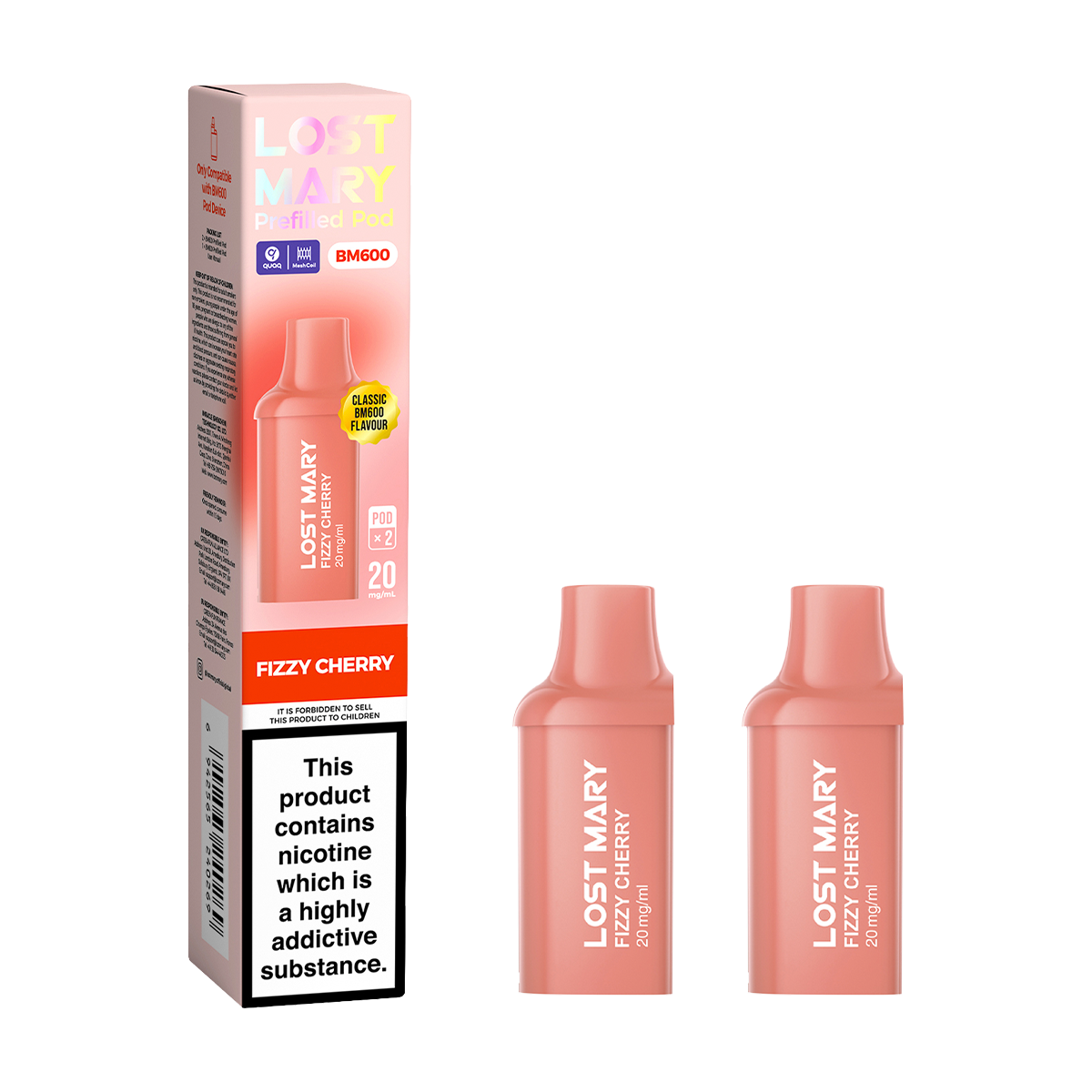 Fizzy Cherry Lost Mary BM600 Pods