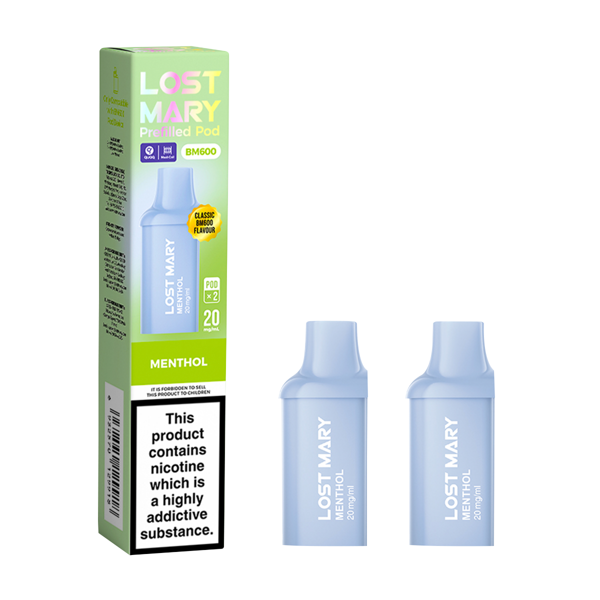 Menthol Lost Mary BM600 Pods