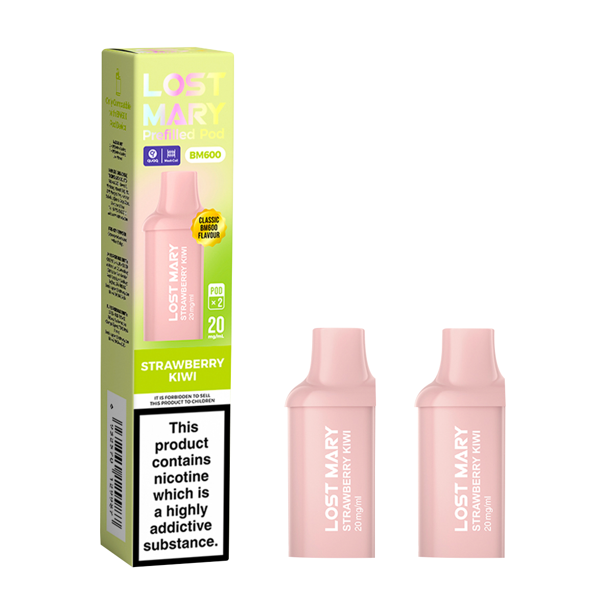 Strawberry Kiwi Lost Mary BM600 Pods