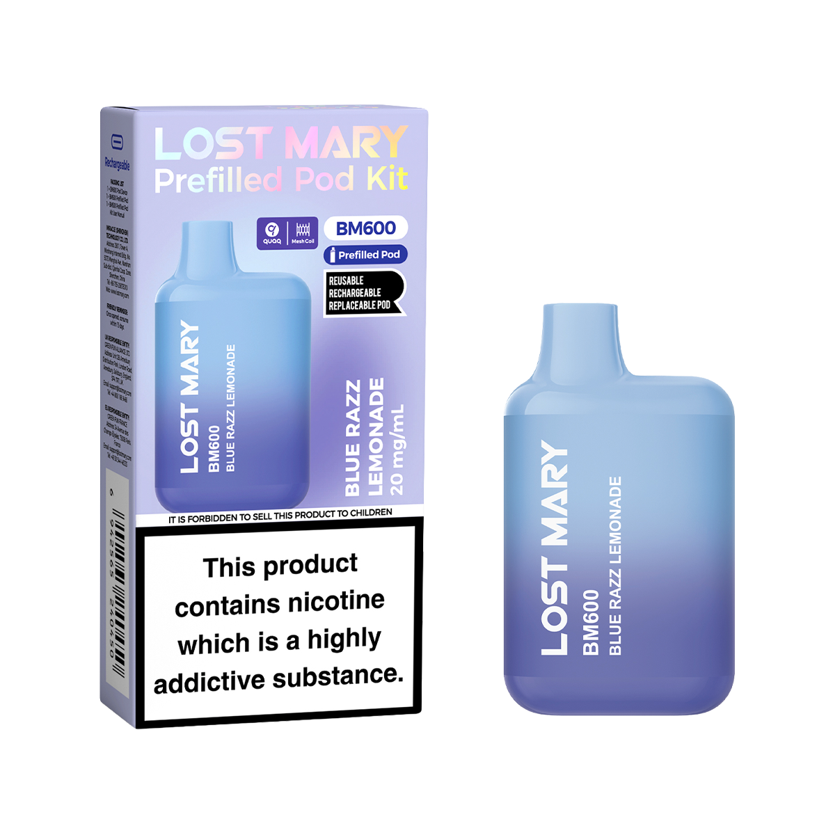 Lost Mary BM600 Prefilled Pod Kit | Isle of Vapes