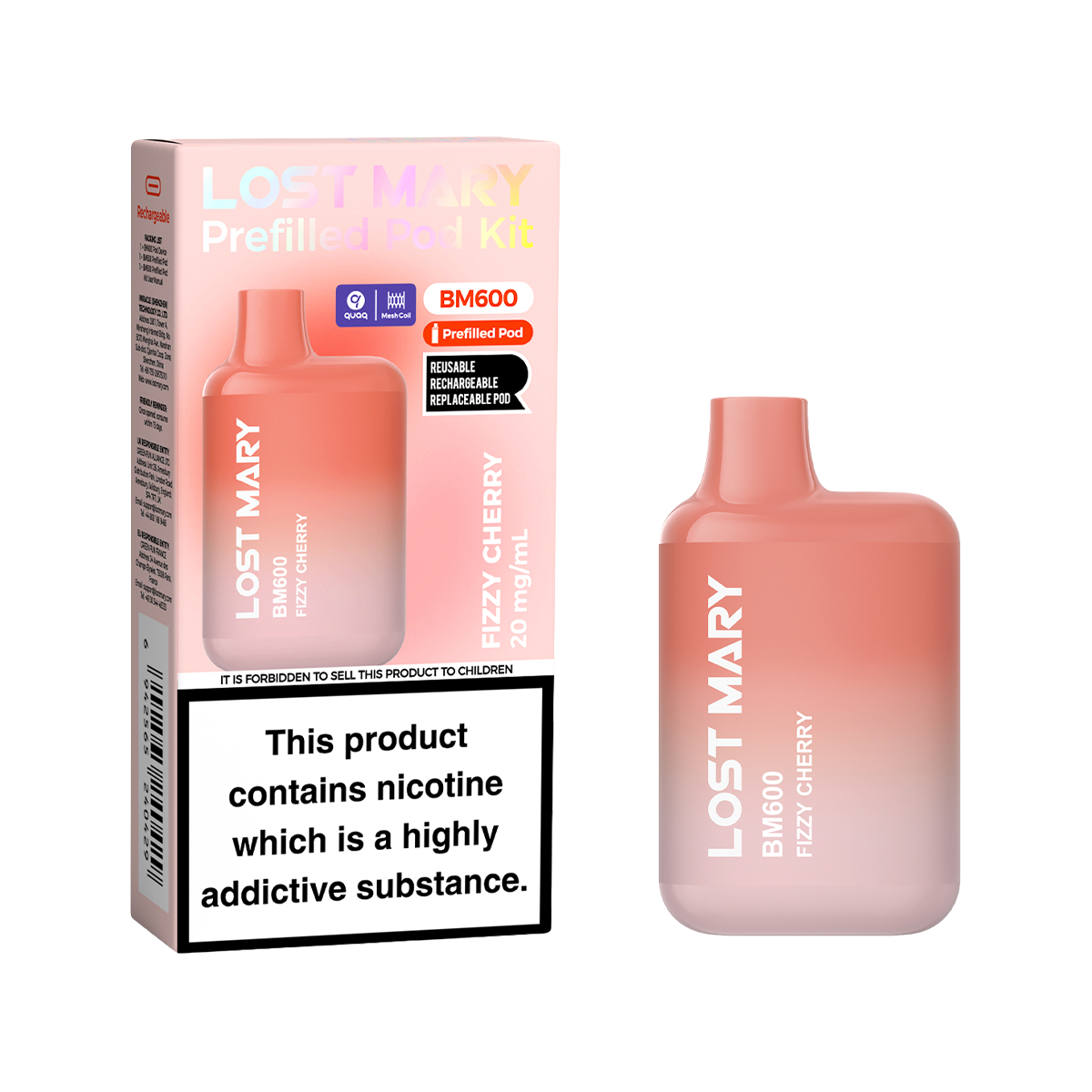 Lost Mary BM600 Prefilled Pod Kit | Isle of Vapes