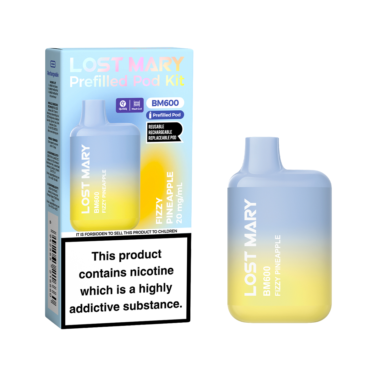 Lost Mary BM600 Prefilled Pod Kit | Isle of Vapes