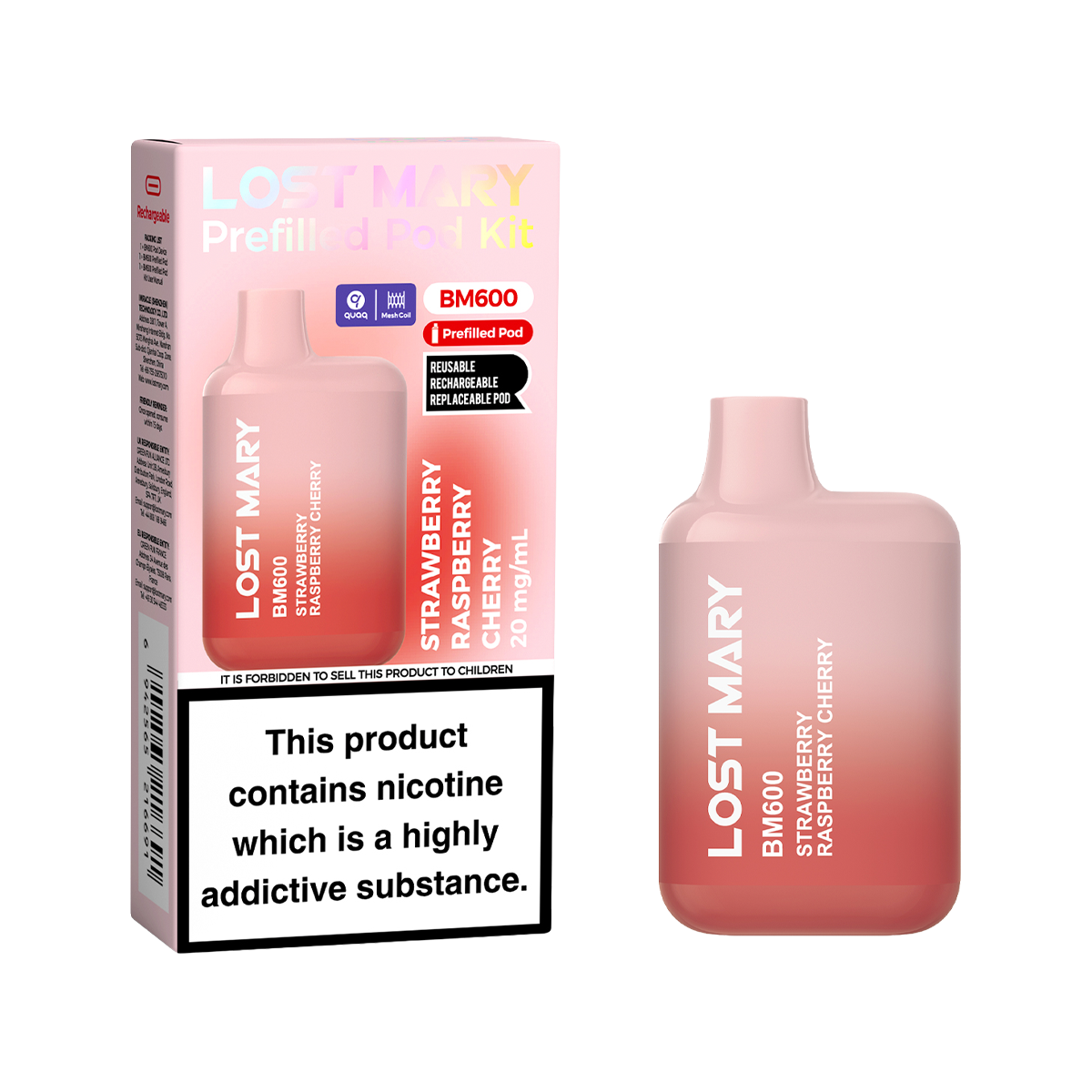 Lost Mary BM600 Prefilled Pod Kit | Isle of Vapes