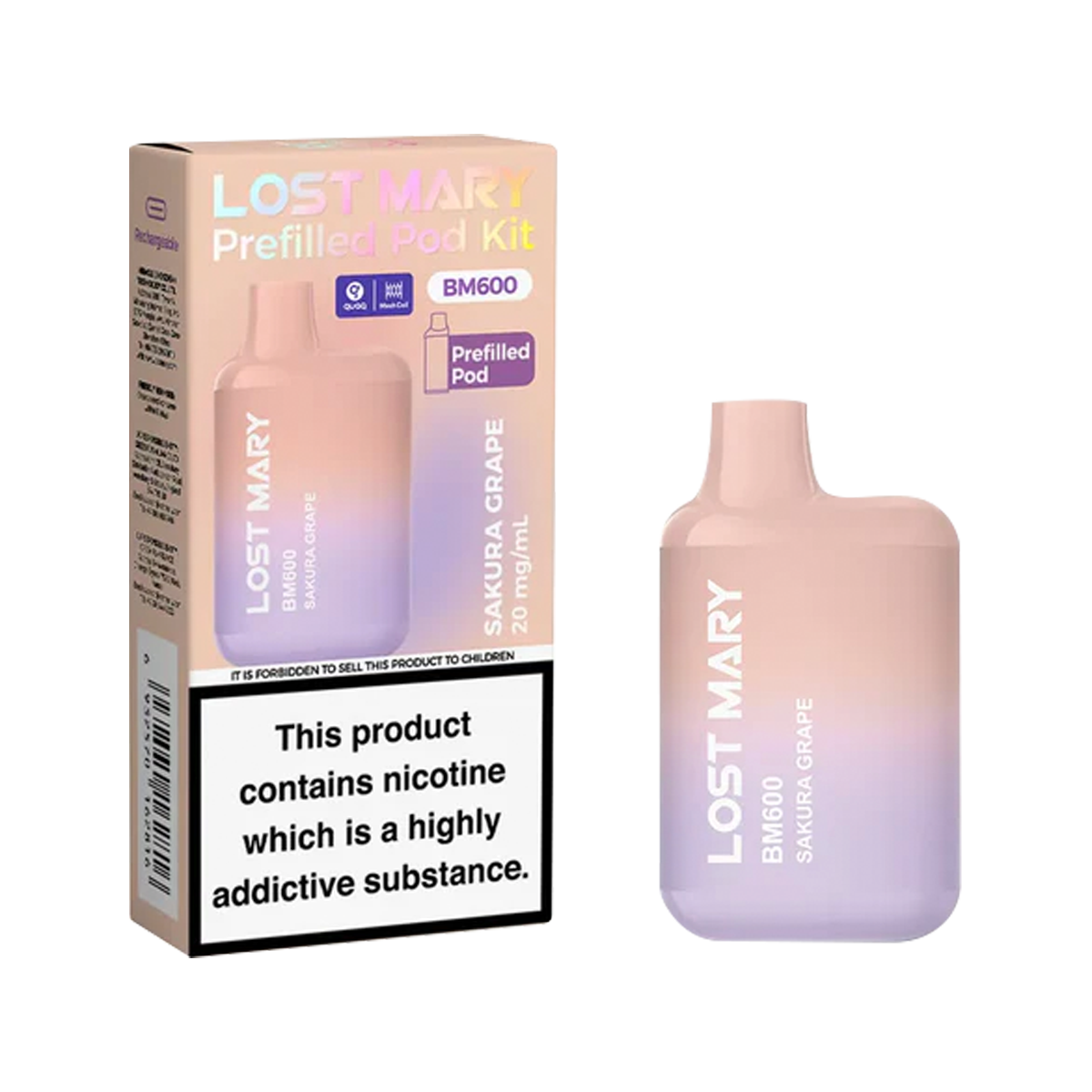 Lost Mary BM600 Prefilled Pod Kit | Isle of Vapes