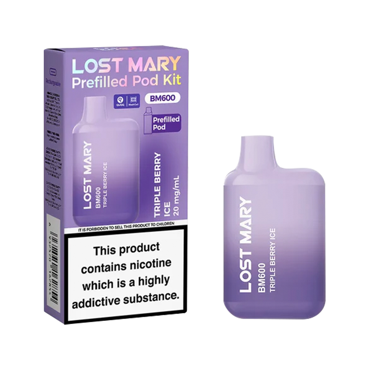 Lost Mary BM600 Prefilled Pod Kit | Isle of Vapes