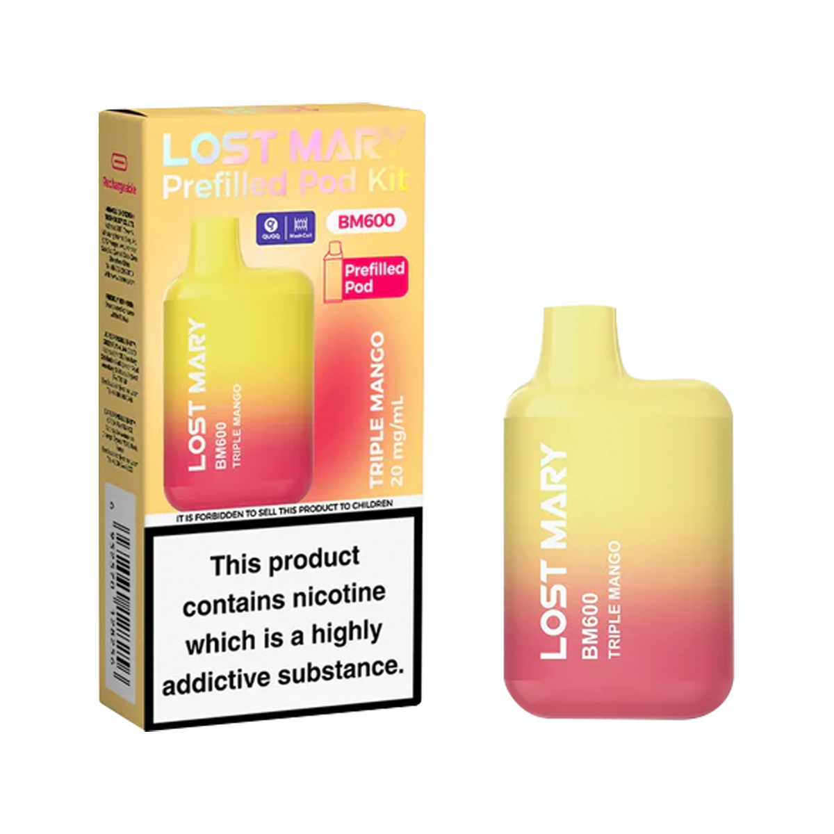 Lost Mary BM600 Prefilled Pod Kit | Isle of Vapes