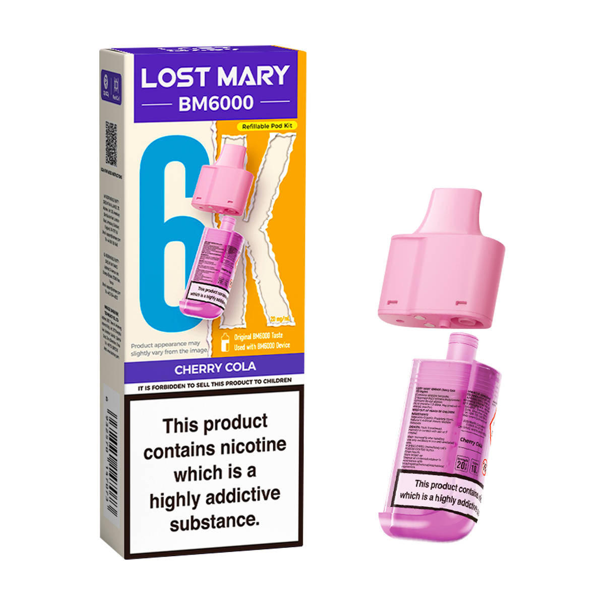 Cherry Cola Lost Mary BM6000 Refill Pack
