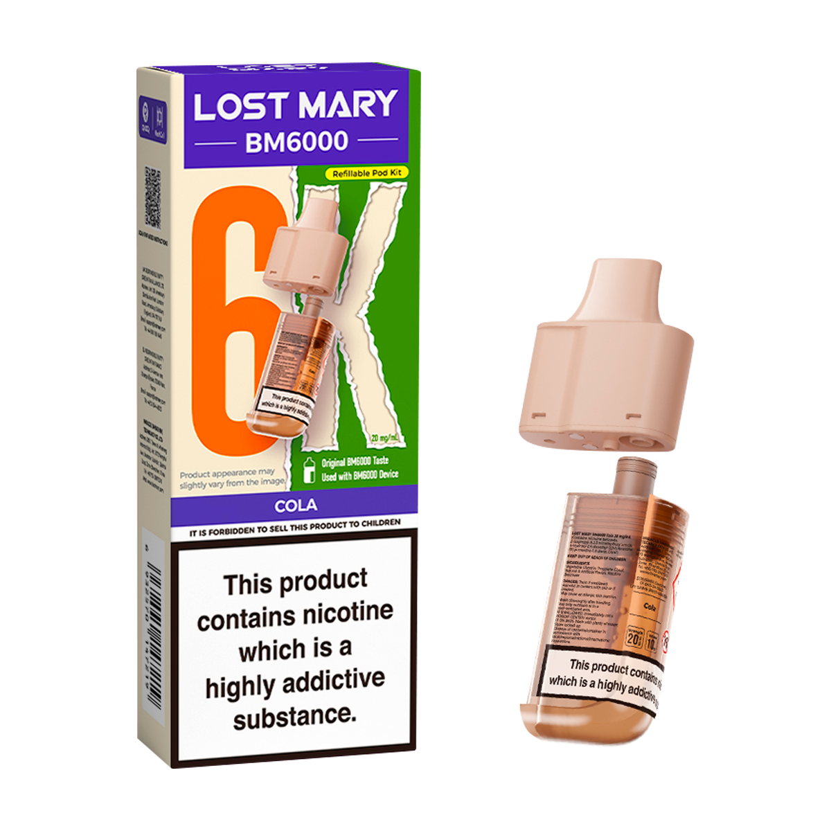 Cola Lost Mary BM6000 Refill Pack