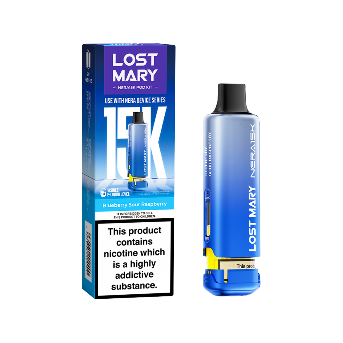 Blueberry Sour Raspberry Lost Mary NERA15K Refill Pack