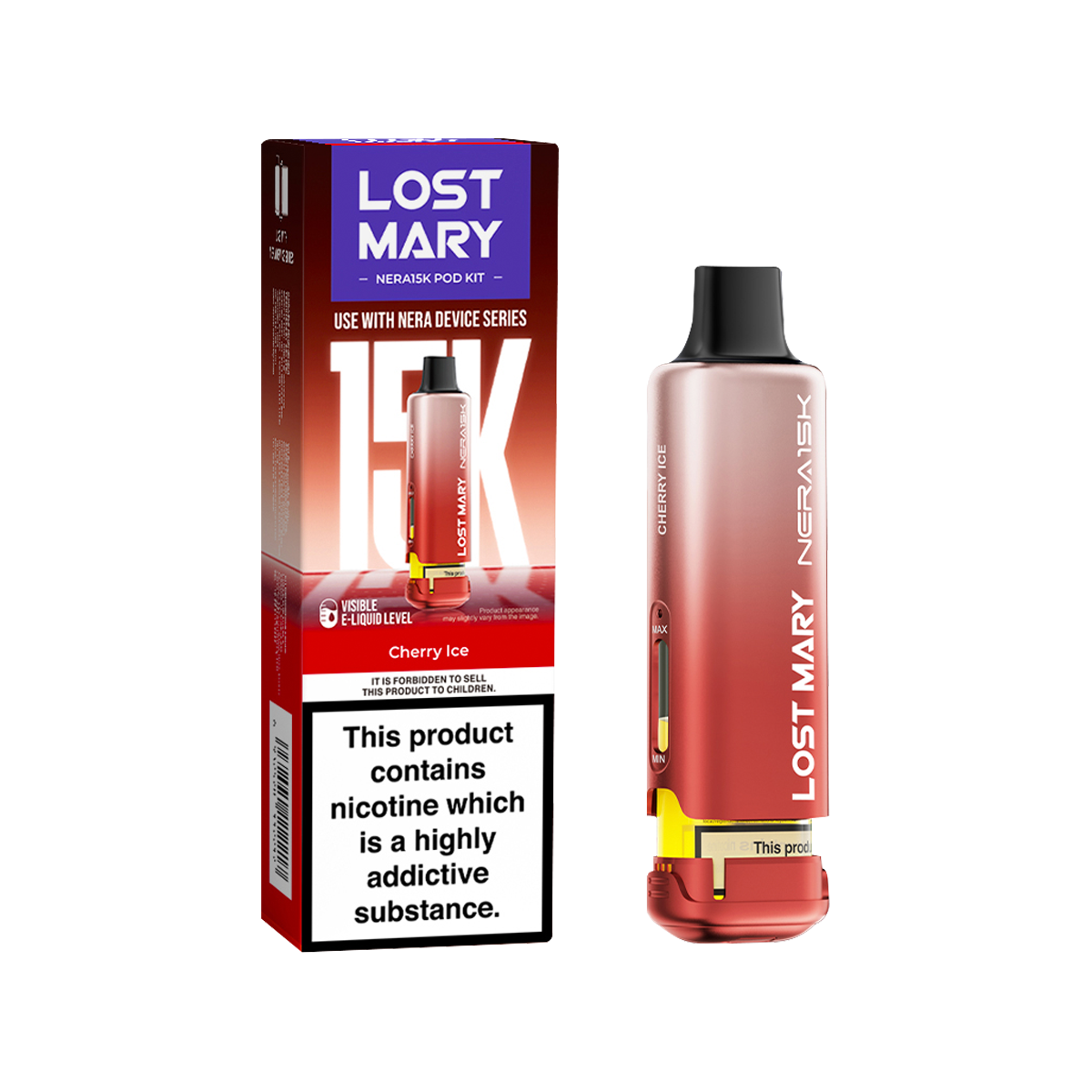 Cherry Ice Lost Mary NERA15K Refill Pack